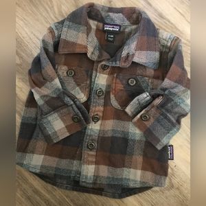 Patagonia flannel, 3-6 months